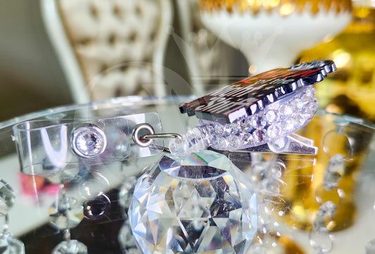 "Queen of the Night Shift"- Rhinestone Badge Holder