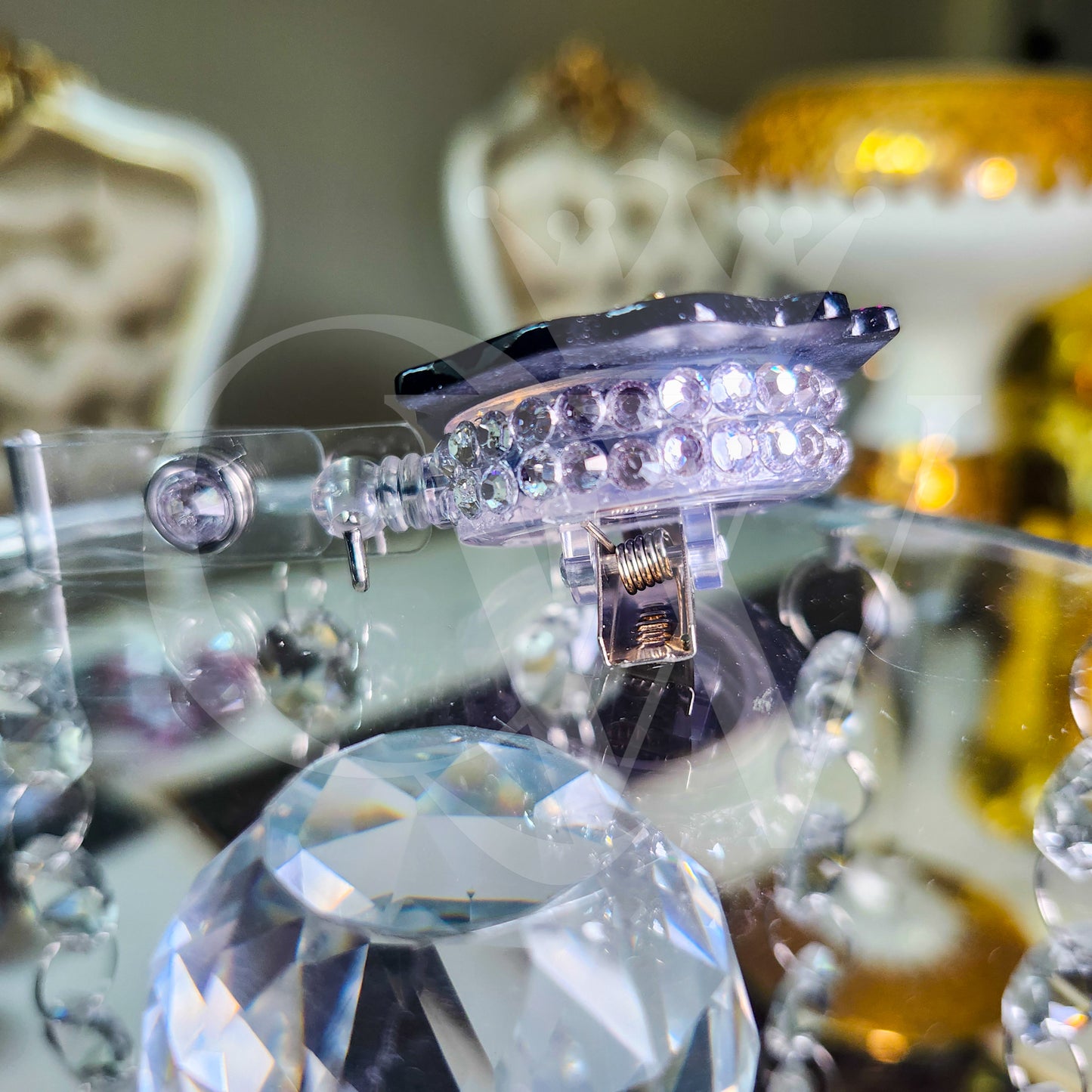 "Forget the Slippers, This Princess Wears Scrubs"- Rhinestone Badge Holder
