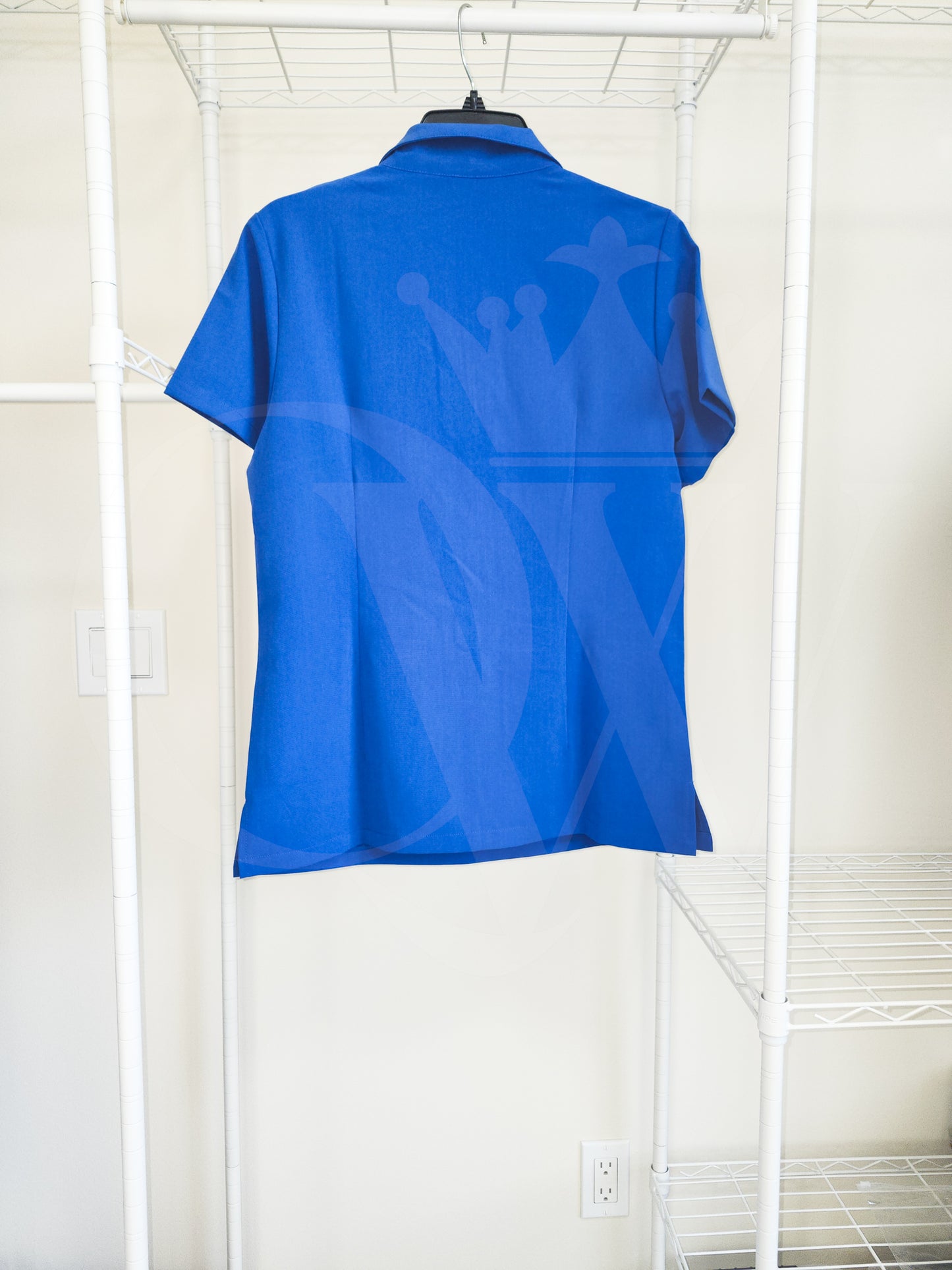 Zipper Scrub Polo Shirt