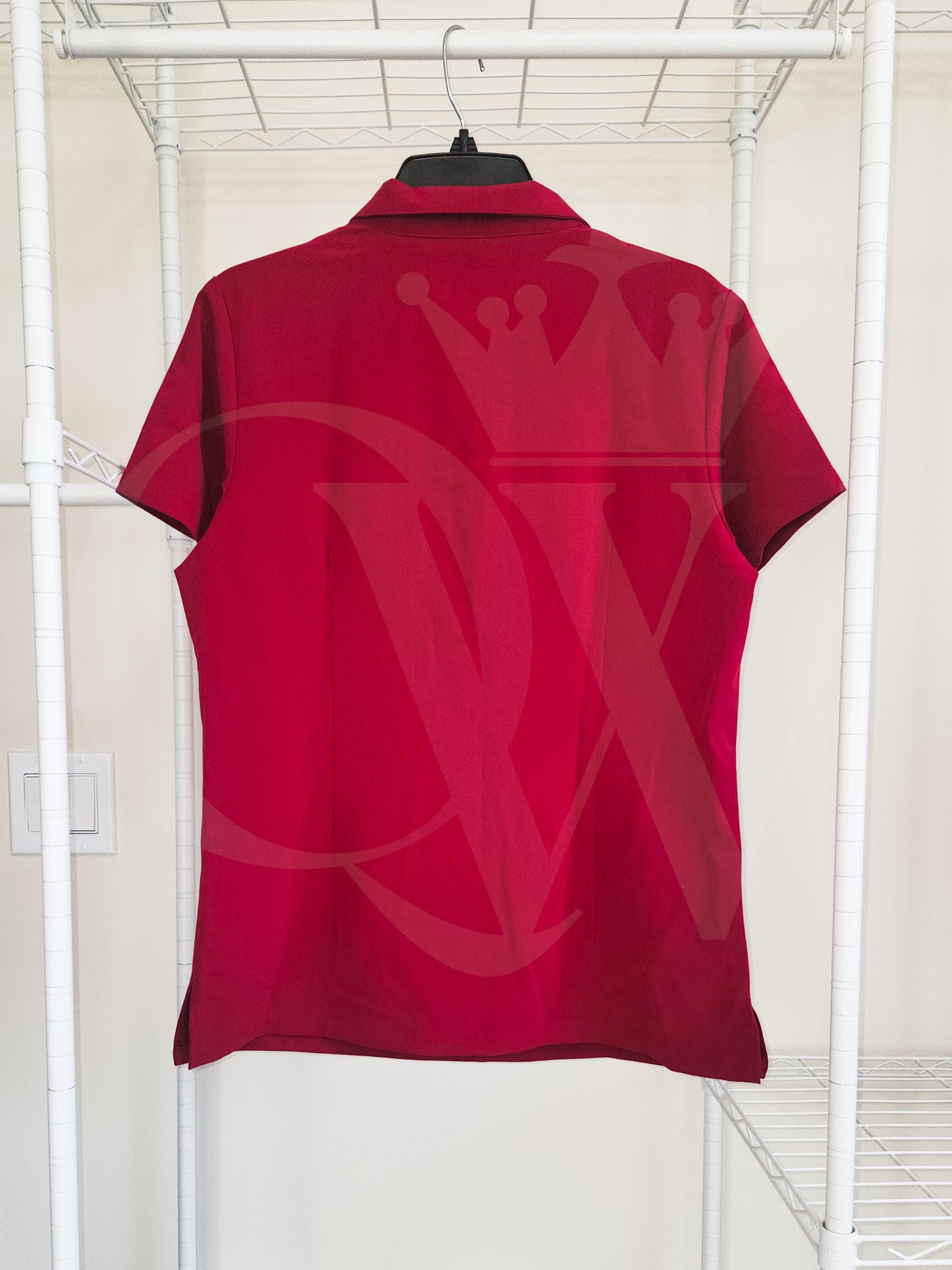 Zipper Scrub Polo Shirt
