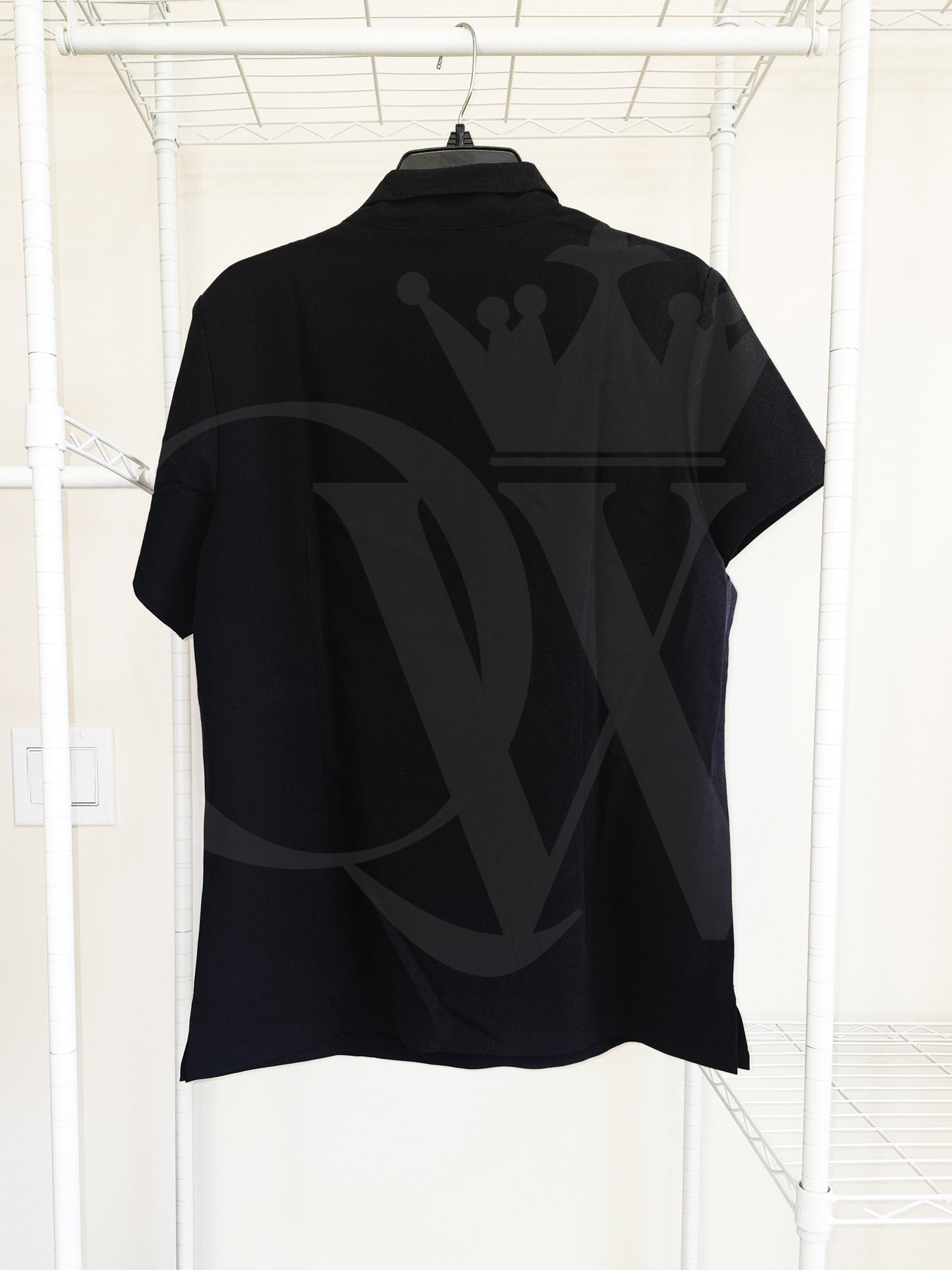 Zipper Scrub Polo Shirt