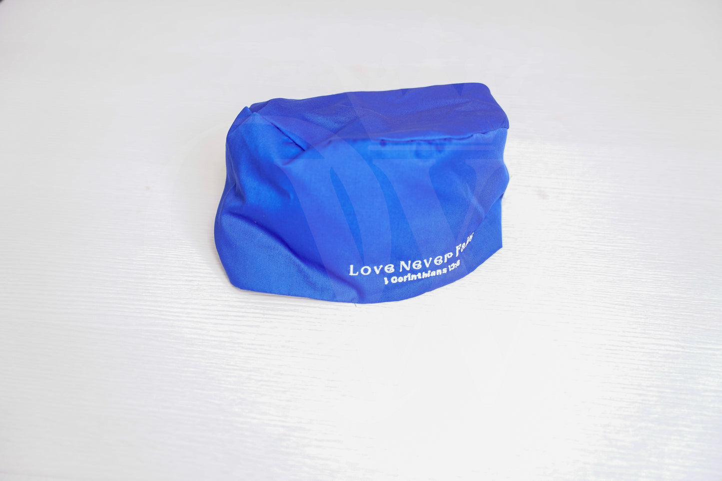"Love Never Fails" Silk Lining Scrub Hats