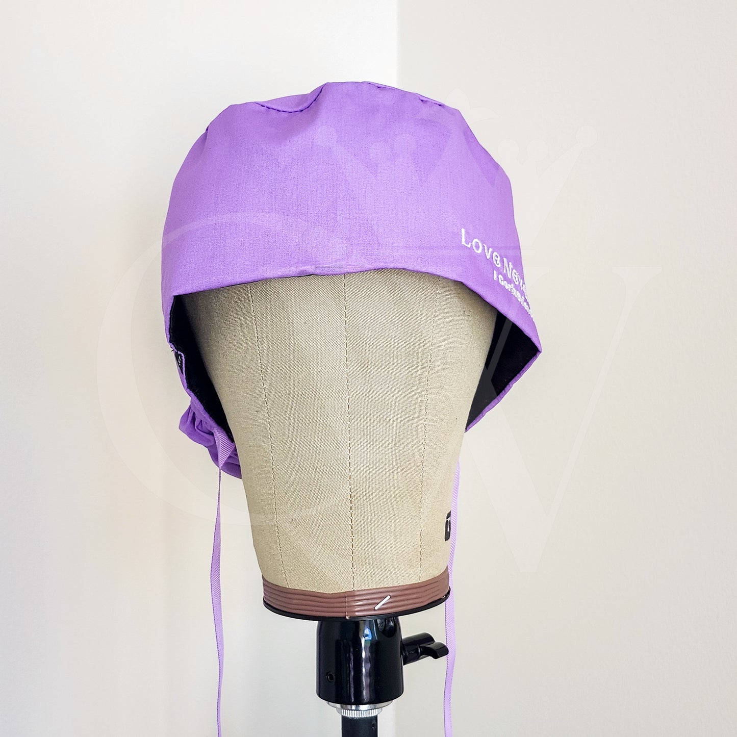 "Love Never Fails" Silk Lining Bonnet Scrub Hats
